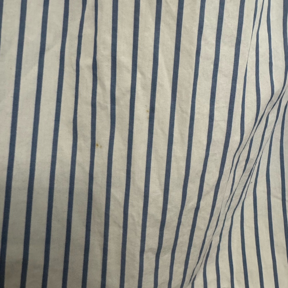GAP Classic Blue and White Striped Poplin Shirt - Picture 5 of 5